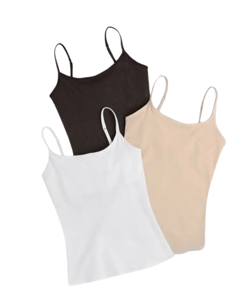 Basic Cotton School Camisole for Teen Girls