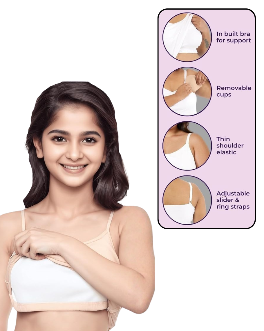 Removable Padded Camisole for Teens